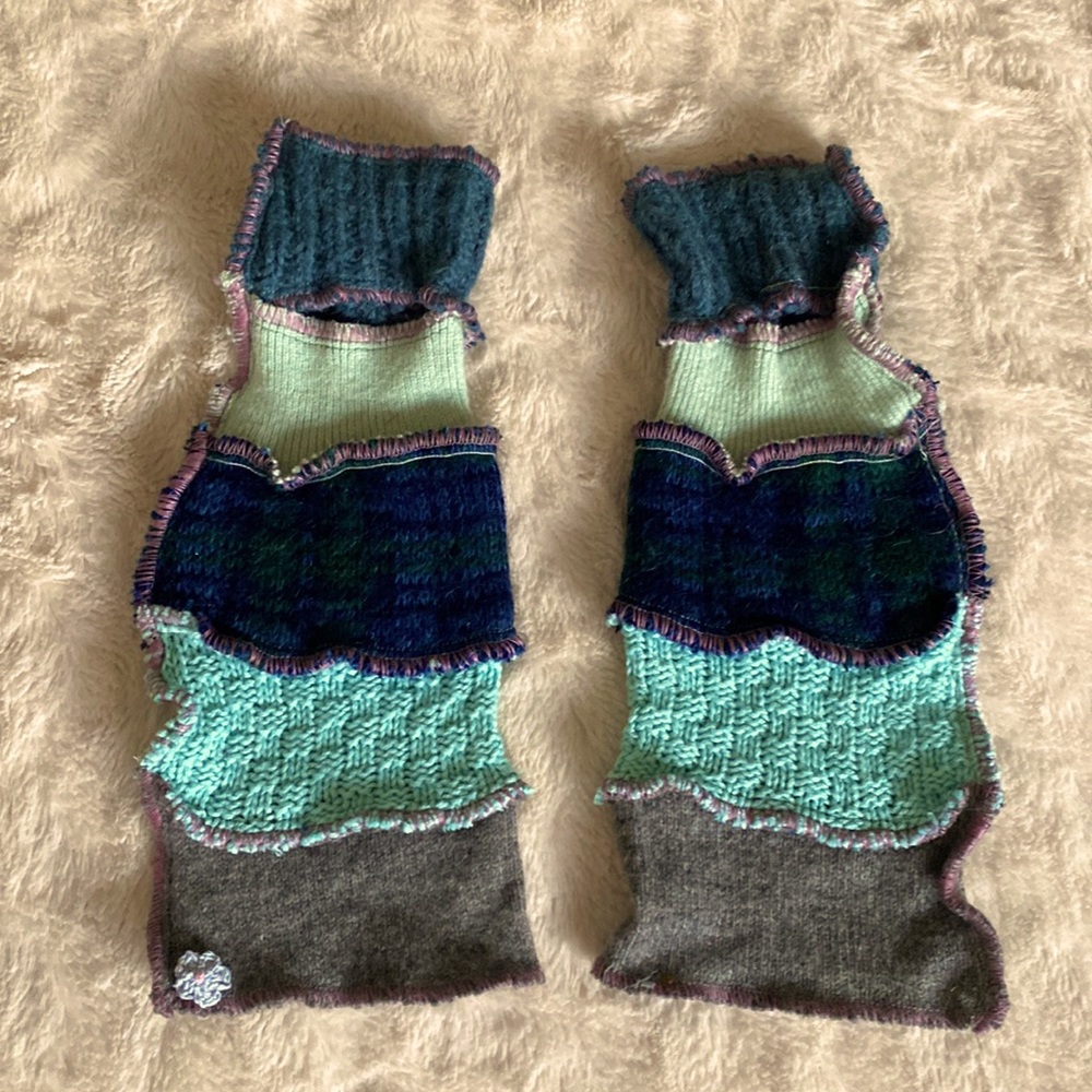 Patchwork sleeve gloves!